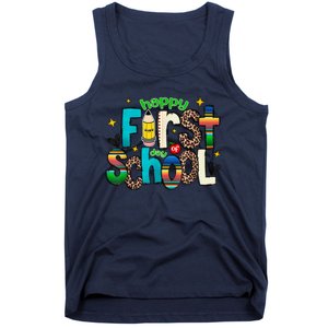 Happy First Day Of School Back To School Teacher Girl Boy Tank Top