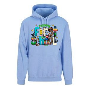 Happy First Day Of School Back To School Teacher Girl Boy Unisex Surf Hoodie