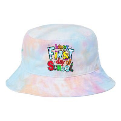 Happy First Day Of School Gifts Students Teachers Tie Dye Newport Bucket Hat