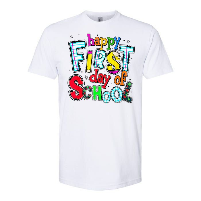 Happy First Day Of School Gifts Students Teachers Softstyle CVC T-Shirt