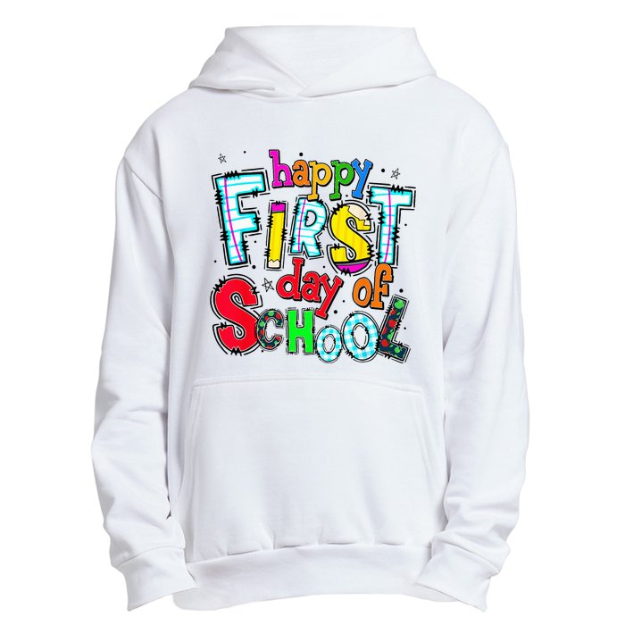 Happy First Day Of School Gifts Students Teachers Urban Pullover Hoodie