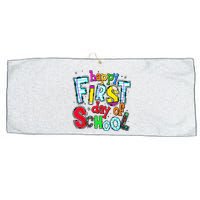 Happy First Day Of School Gifts Students Teachers Large Microfiber Waffle Golf Towel