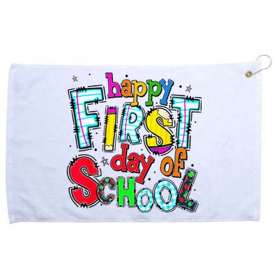 Happy First Day Of School Gifts Students Teachers Grommeted Golf Towel