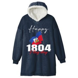 Haitian Flag Day Haiti 1804 For Proud Haitian Hooded Wearable Blanket