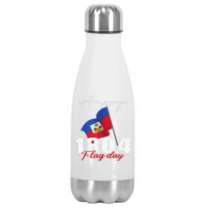 Haitian Flag Day Haiti 1804 For Proud Haitian Stainless Steel Insulated Water Bottle