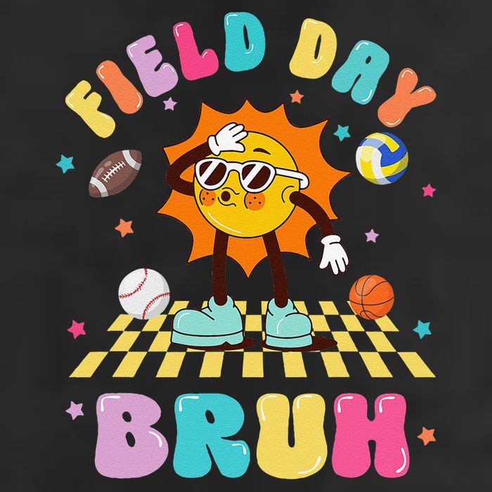 Happy Field Day 2025 Bruh Let The Games Begin Field Trip 7 Panel Mesh Trucker Snapback Hat