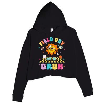 Happy Field Day 2025 Bruh Let The Games Begin Field Trip Crop Fleece Hoodie