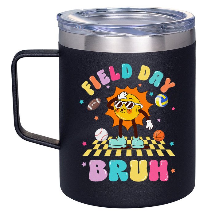 Happy Field Day 2025 Bruh Let The Games Begin Field Trip 12oz Stainless Steel Coffee Mug