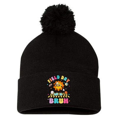 Happy Field Day 2025 Bruh Let The Games Begin Field Trip Pom Pom 12in Knit Beanie
