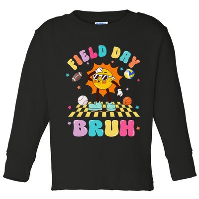 Happy Field Day 2025 Bruh Let The Games Begin Field Trip Toddler Long Sleeve Shirt