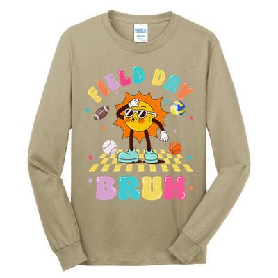 Happy Field Day 2025 Bruh Let The Games Begin Field Trip Tall Long Sleeve T-Shirt