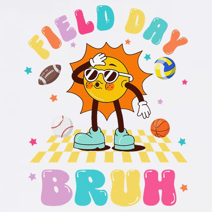Happy Field Day 2025 Bruh Let The Games Begin Field Trip Garment-Dyed Sweatshirt