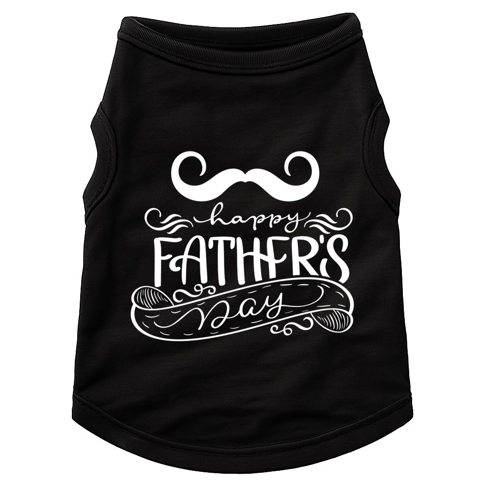 Happy Father's Day Dad Mustache Doggie Tank