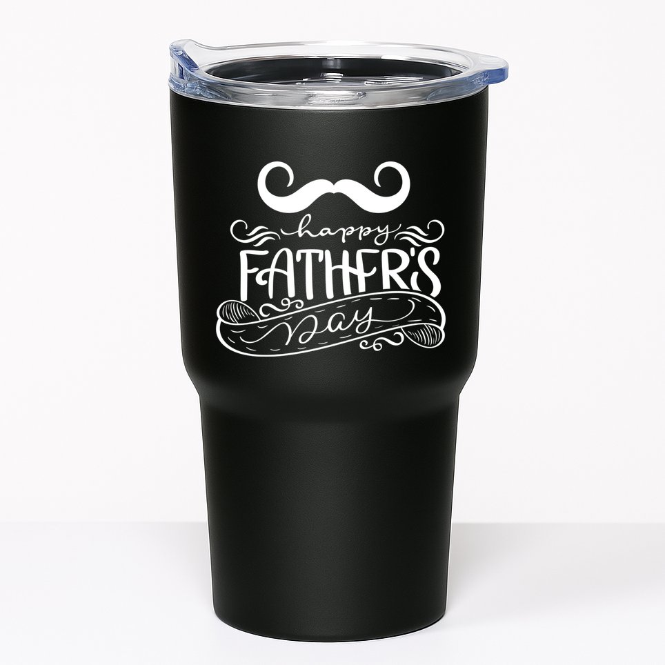 Happy Father's Day Dad Mustache Tumbler