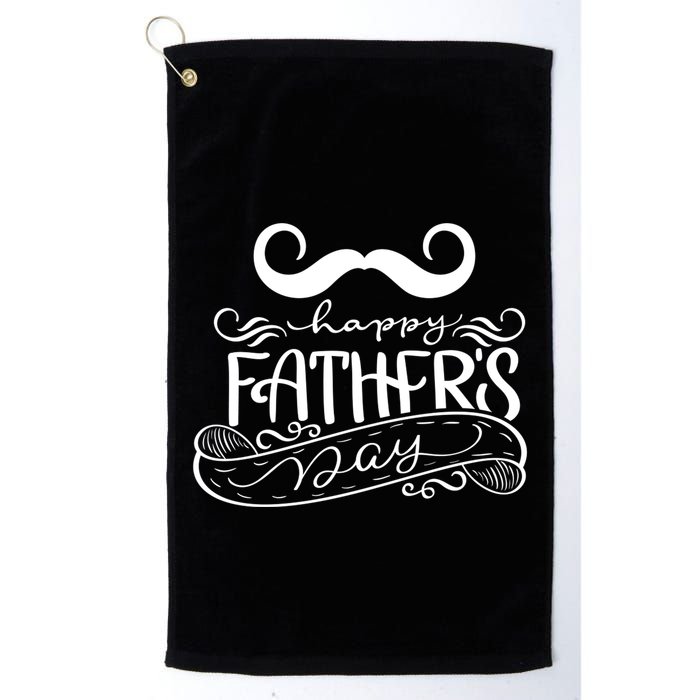 Happy Father's Day Dad Mustache Golf Towel