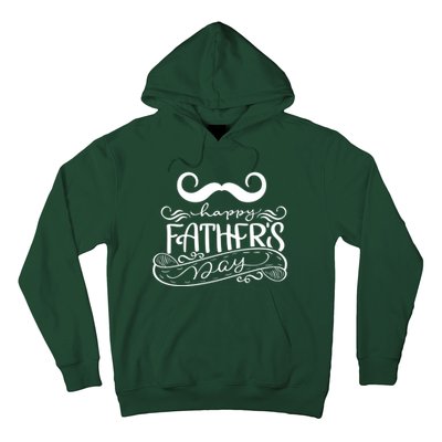 Happy Father's Day Dad Mustache Hoodie