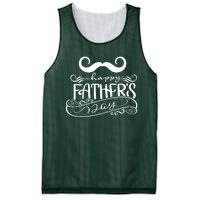 Happy Father's Day Dad Mustache Mesh Reversible Basketball Jersey Tank