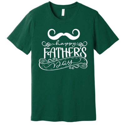 Happy Father's Day Dad Mustache Premium T-Shirt