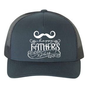 Happy Father's Day Dad Mustache Yupoong Adult 5-Panel Trucker Hat