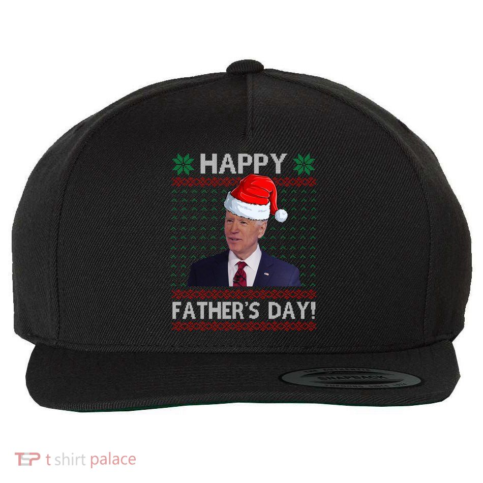 Happy Father's Day Funny Joe Biden Christmas Wool Snapback Cap