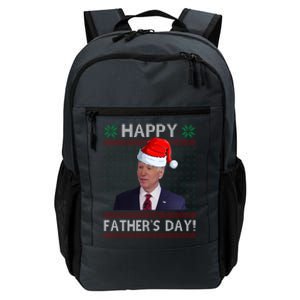 Happy Father's Day Funny Joe Biden Christmas Daily Commute Backpack