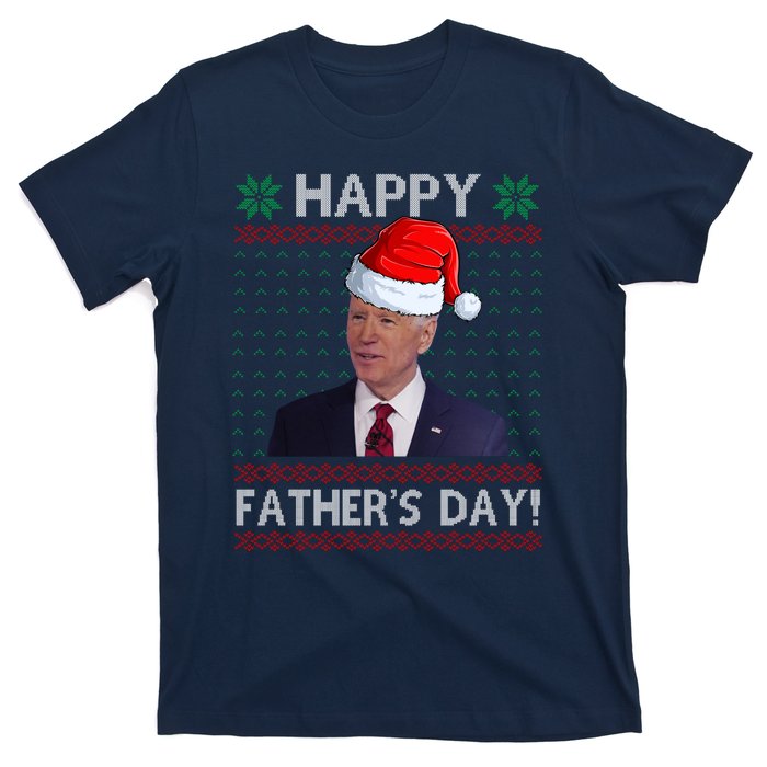 Happy Father's Day Funny Joe Biden Christmas T-Shirt