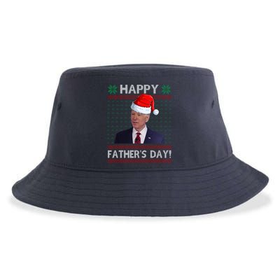 Happy Father's Day Funny Joe Biden Christmas Sustainable Bucket Hat