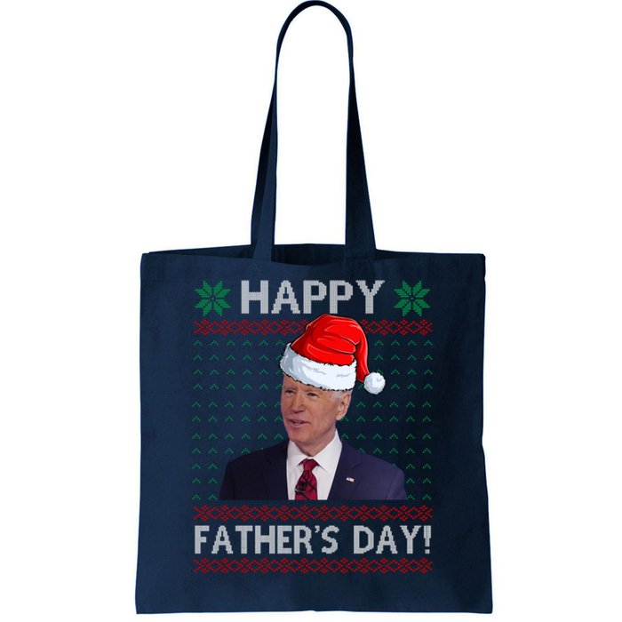 Happy Father's Day Funny Joe Biden Christmas Tote Bag