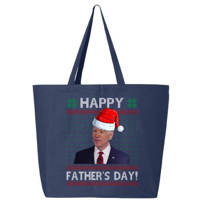 Happy Father's Day Funny Joe Biden Christmas 25L Jumbo Tote