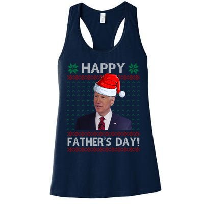 Happy Father's Day Funny Joe Biden Christmas Womens Tank Top