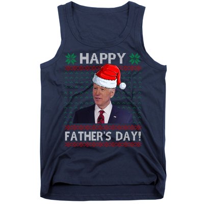 Happy Father's Day Funny Joe Biden Christmas Tank Top