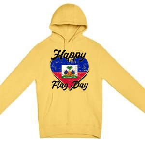 Happy Flag Day 1804 Haiti Haitian Independence Premium Pullover Hoodie