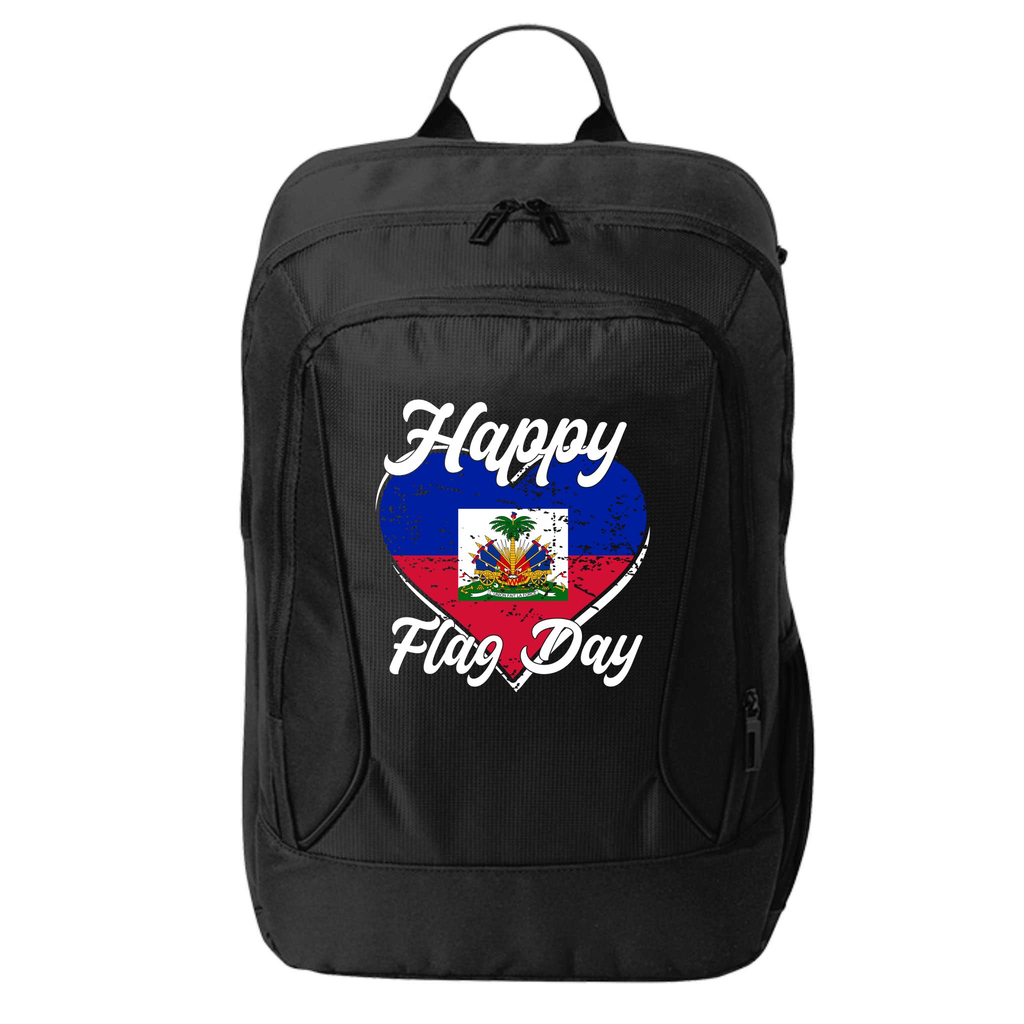 Happy Flag Day 1804 Haiti Haitian Independence City Backpack