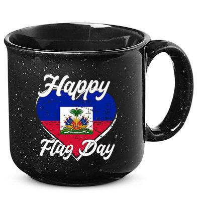 Happy Flag Day 1804 Haiti Haitian Independence 15oz Campfire Ceramic Mug