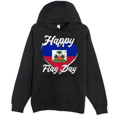 Happy Flag Day 1804 Haiti Haitian Independence Premium Pullover Hoodie