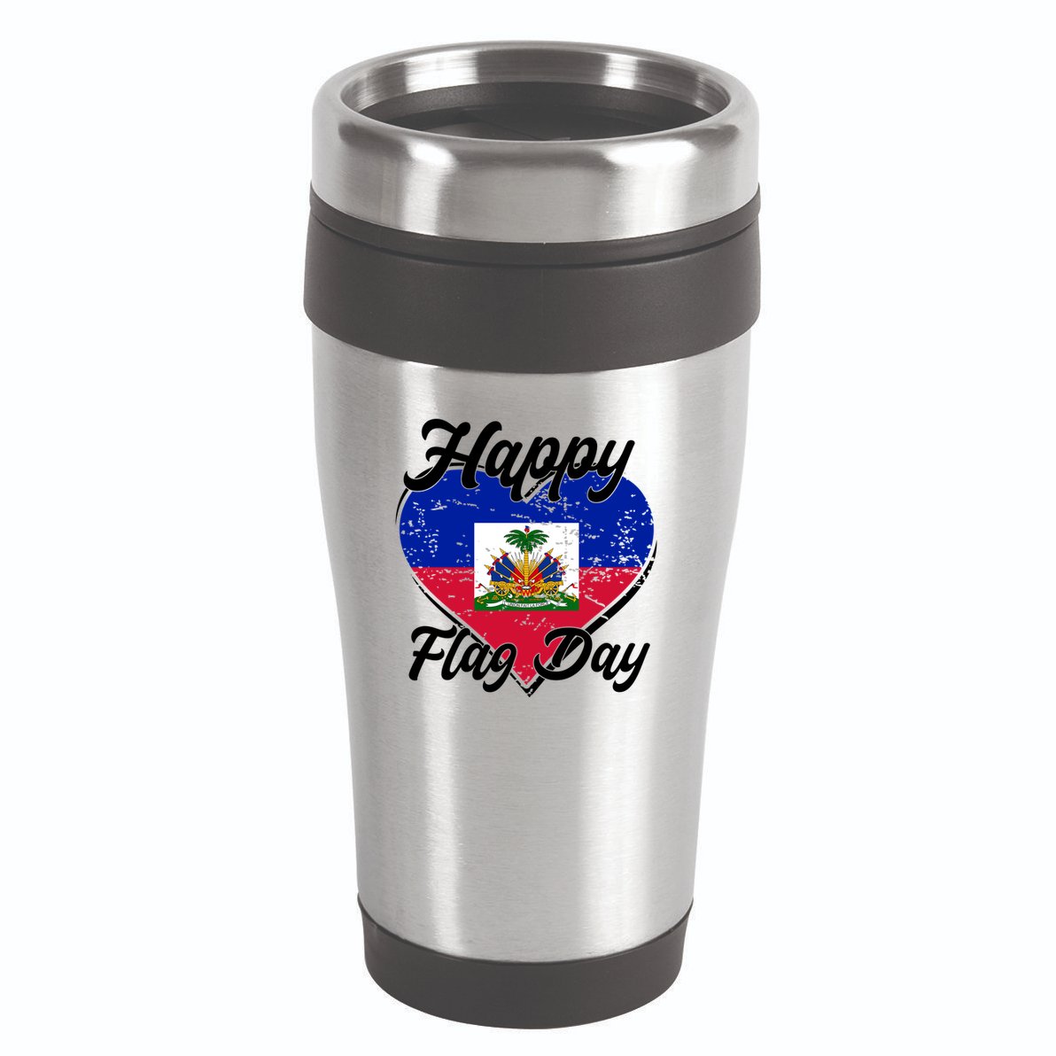 Happy Flag Day 1804 Haiti Haitian Independence 16oz Travel Tumbler