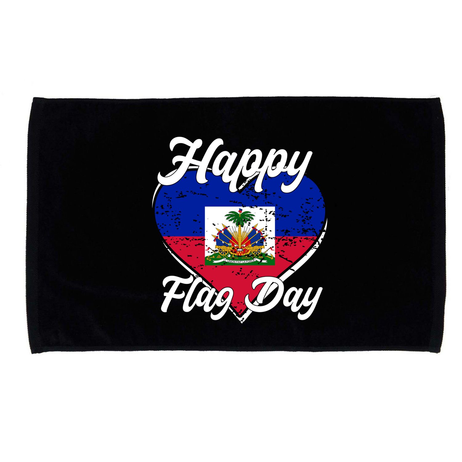 Happy Flag Day 1804 Haiti Haitian Independence Microfiber Hand Towel