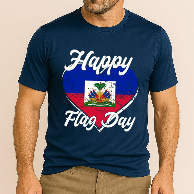 Happy Flag Day 1804 Haiti Haitian Independence Cooling Performance Crew T-Shirt