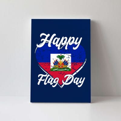 Happy Flag Day 1804 Haiti Haitian Independence Canvas