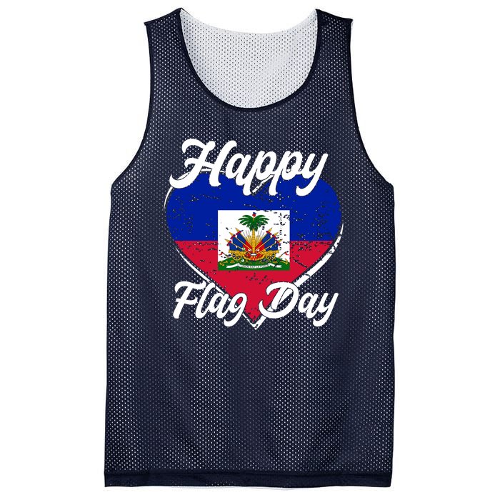 Happy Flag Day 1804 Haiti Haitian Independence Mesh Reversible Basketball Jersey Tank