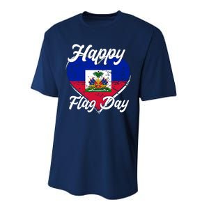 Happy Flag Day 1804 Haiti Haitian Independence Performance Sprint T-Shirt