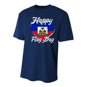 Happy Flag Day 1804 Haiti Haitian Independence Youth Performance Sprint T-Shirt