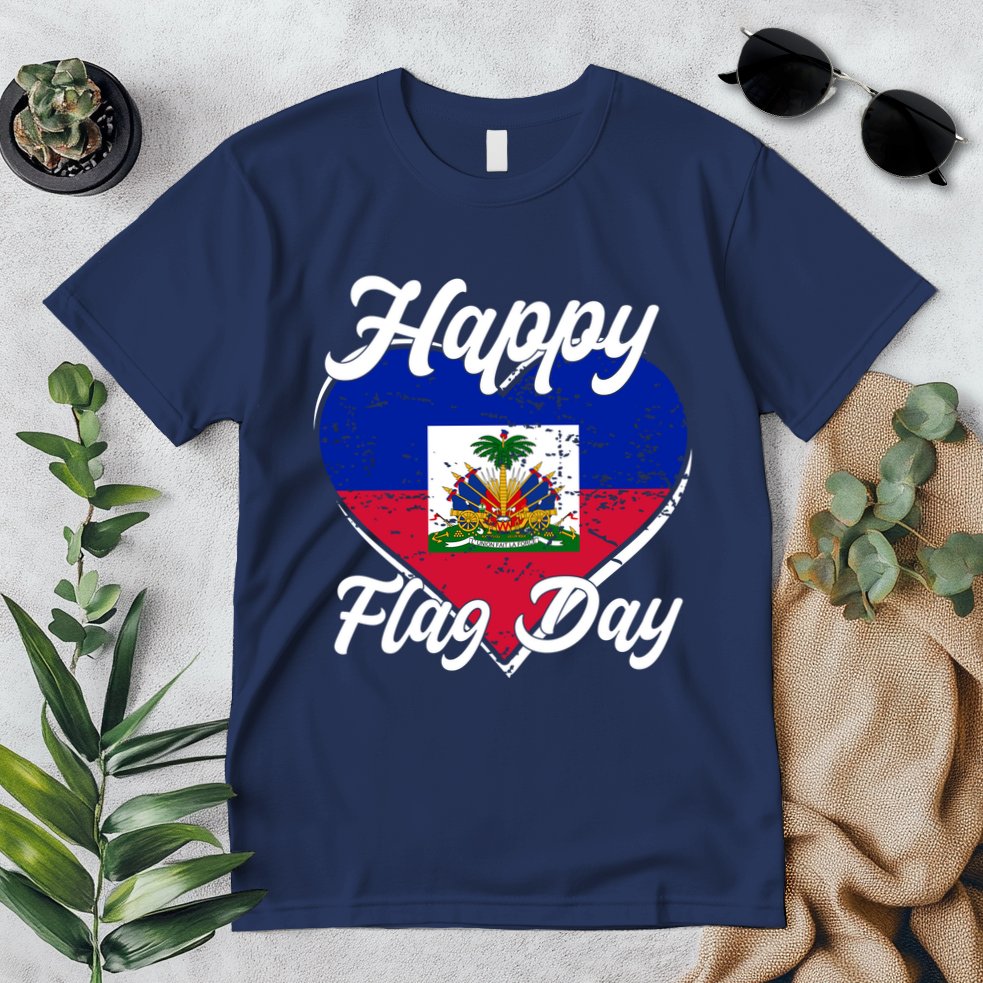 Happy Flag Day 1804 Haiti Haitian Independence Premium T-Shirt
