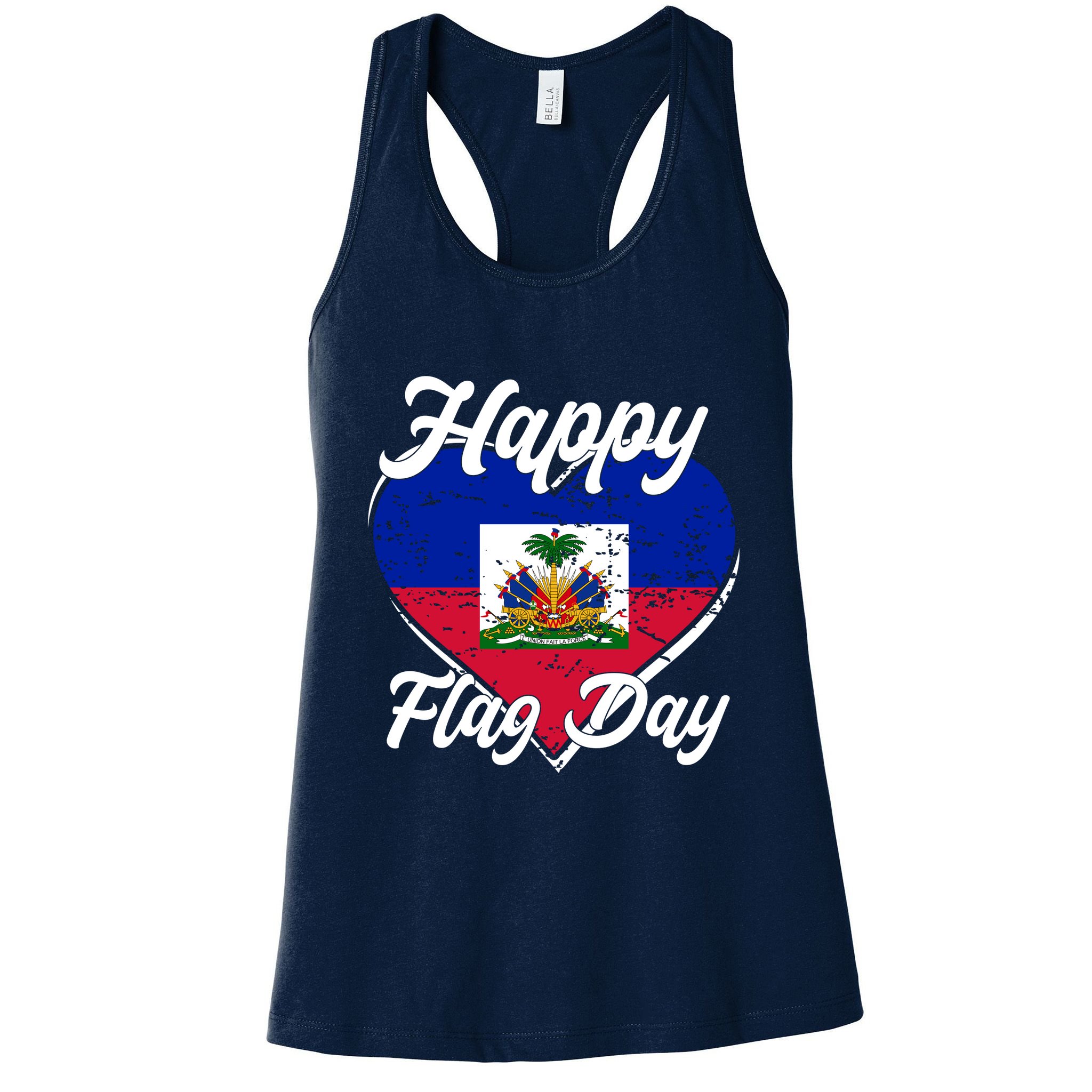 Happy Flag Day 1804 Haiti Haitian Independence Womens Tank Top