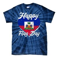 Happy Flag Day 1804 Haiti Haitian Independence Tie-Dye T-Shirt