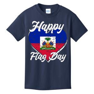 Happy Flag Day 1804 Haiti Haitian Independence Kids T-Shirt