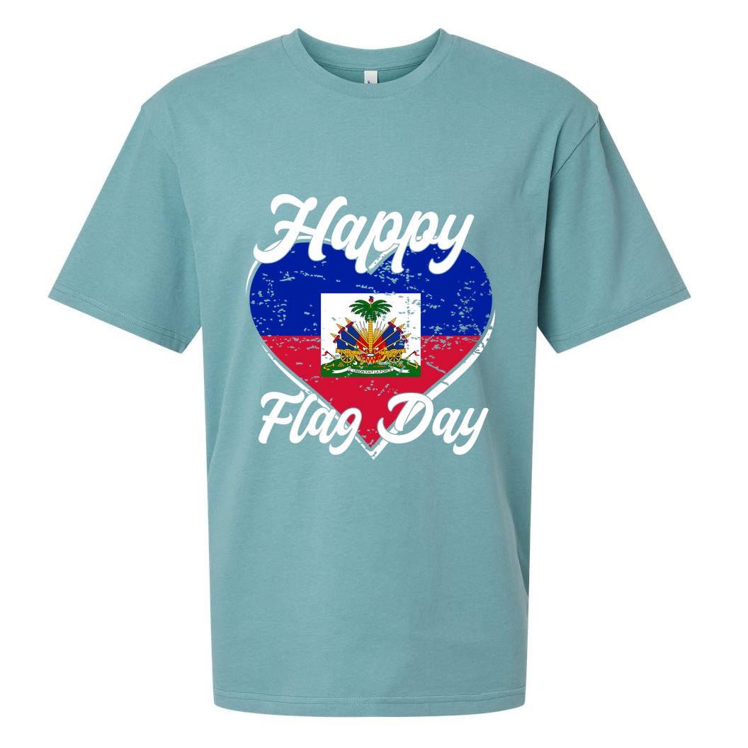 Happy Flag Day 1804 Haiti Haitian Independence Sueded Cloud Jersey T-Shirt
