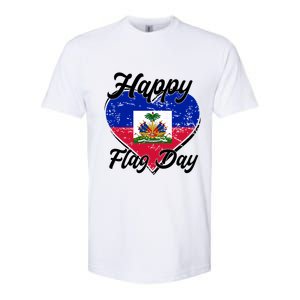 Happy Flag Day 1804 Haiti Haitian Independence Softstyle CVC T-Shirt