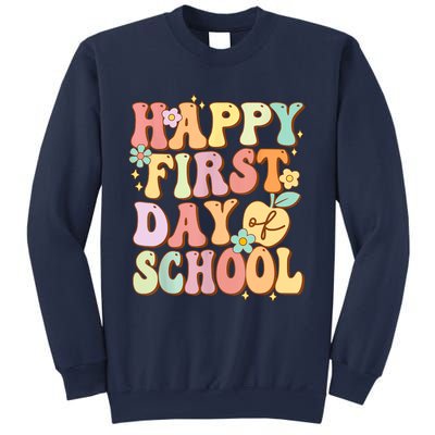 Happy First Day Of School Teachers Back To School Sweatshirt