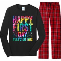 Happy First Day Lets Do This Welcome Back To School Long Sleeve Pajama Set